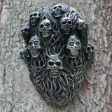 -Soft latex face mask with woven fiberous pattern and small skulls. One size fits most. Measures roughly 10x7.5in / 19x25cm. Free shipping. Masks shipped within the USA typically arrive in 1-2 weeks. Masks shipped from abroad typically arrive to the USA in 2-3 weeks.-