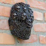-Soft latex face mask with woven fiberous pattern and small skulls. One size fits most. Measures roughly 10x7.5in / 19x25cm. Free shipping. Masks shipped within the USA typically arrive in 1-2 weeks. Masks shipped from abroad typically arrive to the USA in 2-3 weeks.-