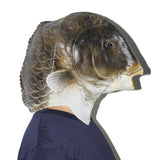 -Unique, high quality latex over-the-head fish face mask. One size fits most. Free shipping from abroad with average delivery to USA in about 2-3 weeks. Funny weird bizarre strange weirdest wtf fishhead halloween costume cosplay mask trout alien fancy dress-