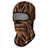 Wookie Balaclava or Neck Gaiter Mask UV Blocking Sun & Wind Protective-Super high quality unisex balaclava, neck gaiter bandana or ear loop mask. Seamless, 4-way stretch, lightweight & breathable UPF30+ polyester microfiber. Free shipping. Funny chewbacca cycling, hunting, hiking, camping, climbing, fishing, as a fun helmet liner for horseback or motorcycle riding, piloting star craft. -Balaclava-