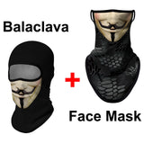 Anonymous Balaclava, Neck Gaiter or Earloop Face Mask - UV Blocking-Super high quality unisex mask in choice of style. Seamless, 4-way stretch, protective UPF30+ soft & comfortable, lightweight & breathable polyester microfiber. Free shipping. Suitable cycling, hunting, hiking, protest, camping, climbing, helmet liner for horseback or motorcycle riding, etc. vendetta anonymous design-Cream-2 Piece Set-