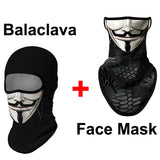 Anonymous Balaclava, Neck Gaiter or Earloop Face Mask - UV Blocking-Super high quality unisex mask in choice of style. Seamless, 4-way stretch, protective UPF30+ soft & comfortable, lightweight & breathable polyester microfiber. Free shipping.

Suitable cycling, hunting, hiking, protest, camping, climbing, helmet liner for horseback or motorcycle riding, etc. vendetta anonymous design-White-2 Piece Set-