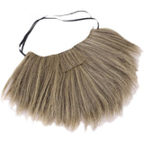 -45cm curly blonde, heat resistant synthetic hair wig and beard set for costume and cosplay. One size fits most. Beard is attached with an adjustable elastic strap. Free shipping from abroad with average delivery to the US in 2-4 weeks. Funny endgame unisex plus size halloween costume-