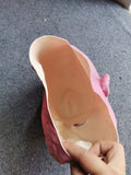 -Before setting his sights on stabilizing the universe, the young titan set his sights on the easier target of stabilizing upset stomachs... An oddly milky pink colored Thanos-like mask in soft natural latex. One size fits most. Free shipping from abroad. Funny knockoff parody character cosplay mask halloween bathroom -