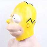 -Soft latex over-the-head Homer mask. One size fits most. Free shipping from abroad with an average delivery time to the USA of 2-3 weeks. Funny cartoon cosplay costume halloween simpsons adult kids simpson head fancy dress prop-