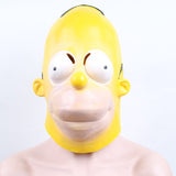 -Soft latex over-the-head Homer mask. One size fits most. Free shipping from abroad with an average delivery time to the USA of 2-3 weeks. Funny cartoon cosplay costume halloween simpsons adult kids simpson head fancy dress prop-