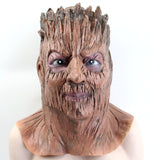 -Quality soft latex over-the-head mask. One size fits most. Free shipping from abroad. Weird sentient flora wood wooden tree man character with nose cosplay halloween costume anime groot monster alien creature treant ent forest guardian roleplay rpg mask d&d fantasy dnd stump stumpy log bole trunk-