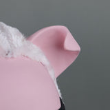 -High quality latex and plush fabric over-the-head pink pig mask. One size fits most adults. Free shipping from abroad. Halloween costume female assassin cosplay horror psychopath sadistic female assassin murder piggy french Amsterdam killing s02e04 eve season 2 bdsm kink kinky cosplay creepy girly sexy killer psycho-
