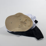 -High quality soft latex over-the-head mask with attached fabric scapular and cowl. One size fits most. Free shipping. Halloween costume conjuring satan horror cosplay terrifying scary catholic christian religious sacrilegious demonic frightening universe murderous horrifying evil habit nun movie series possessed -