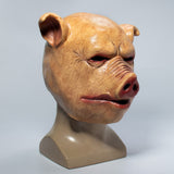 -High quality latex over-the-head pig mask, as seen in a number of different horror movies. One size fits most adults. Free shipping.Orders shipped within the USA typically arrive in about 1-2 weeks, 2-4 weeks when shipped from abroad. Halloween costume animal cosplay hog piggy murder monster scary creepy disturbing-