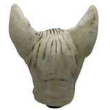 -Quality latex over-the-head Sphynx hairless cat breed mask. One size fits most. Free shipping. All profits from sales of this mask will inevitably go to meet the continual demands of our very own Ichabod Spinx! Funny unique wrinkly kitty un-furry weird halloween costume animal cosplay mask creepy cat overhead -