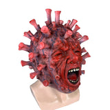 Virally Infected Mask-High quality latex over-the-head mask. One size fits most. Free shipping. Viral infection screaming human halloween medical horror costume cosplay true nightmare pandemic virus pro-science anti-stupidity protest march video stage prop mask-