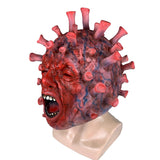Virally Infected Mask-High quality latex over-the-head mask. One size fits most. Free shipping. Viral infection screaming human halloween medical horror costume cosplay true nightmare pandemic virus pro-science anti-stupidity protest march video stage prop mask-