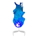 Floating Flame Ball Cosplay SFX Hand Prop - Free Shipping-Unique floating fireball cosplay photo prop accessory giving appearance of a rising flame hovering above the hand. 4 colors: orange/gold, green, blue and black. Made of sturdy, flexible, and durable materials. Looks great with the lights on or off. Halloween costume cosplay anime superhero flames fire special effect-Blue-Abroad-