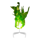 Floating Flame Ball Cosplay SFX Hand Prop - Free Shipping-Unique floating fireball cosplay photo prop accessory giving appearance of a rising flame hovering above the hand. 4 colors: orange/gold, green, blue and black. Made of sturdy, flexible, and durable materials. Looks great with the lights on or off. Halloween costume cosplay anime superhero flames fire special effect-Green-Abroad-
