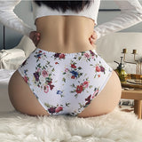 -Kinky, soft and comfortable, women's hip cut briefs with floral pattern and 'Whore' on the front in script lettering. Lightweight and breathable, 95% polyester / 5% spandex. Free shipping. Naughty sexy dirty girl funny kink womens juniors briefs underwear lingerie sexual humor gift-
