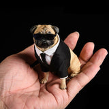 Funny Business Pug Figurine with Removable Sunglasses-