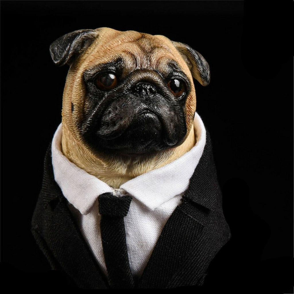 Funny Business Pug Figurine with Removable Sunglasses-