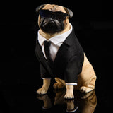 Funny Business Pug Figurine with Removable Sunglasses-