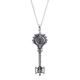 -High quality Doom Eternal Slayer Key necklace. Full size 3D replica key pendant measures roughly 6.8x2.1cm / 2.7x0.83in. Free shipping with average delivery in 2 weeks. Doom series videogame gamer gaming prop replica collectors accessory jewelry demon hellspawn hell door doomguy UAC space marine gift stocking stuffer.-