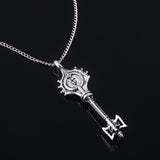 -High quality Doom Eternal Slayer Key necklace. Full size 3D replica key pendant measures roughly 6.8x2.1cm / 2.7x0.83in. Free shipping with average delivery in 2 weeks. Doom series videogame gamer gaming prop replica collectors accessory jewelry demon hellspawn hell door doomguy UAC space marine gift stocking stuffer.-