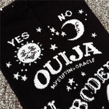 Ouija Women's Knee High Socks Ladies Black Goth Gothic Fashion Magick--