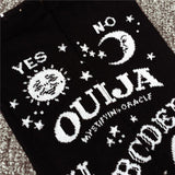 Ouija Women's Knee High Socks Ladies Black Goth Gothic Fashion Magick-