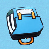 Cartoon 2D 3D Jump Style Comic Fashion Backpack Cute Funny School Bag--