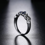 Legend of Zelda Breath of the Wild Zora Engagement Ring, 925 Silver-The Zora's Sapphire the spiritual stone of water in the form of the engagement ring given to Link by Princess Ruto. High quality, handcrafted ring in .925 sterling silver set with CZ gemstones. Brand new, carefully packed and shipped. Free shipping from the USA and abroad. -