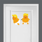 Baby Trump Vinyl Decals, 9x6in Wall Stickers Parody Protest Resist-