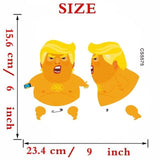Baby Trump Vinyl Decals, 9x6in Wall Stickers Parody Protest Resist-