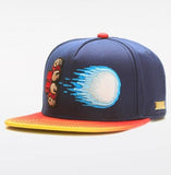 HADOUKEN Snapback Cap, Retro Arcade Gamer Meme Hat Fighter Street Wear-