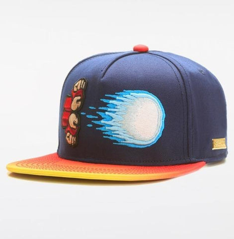 HADOUKEN Snapback Cap, Retro Arcade Gamer Meme Hat Fighter Street Wear-