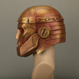 -High quality latex over-the-head Robotman mask with bronze metallic finish and red LED eyes. One size fits most. Free shipping from abroad with an average delivery time to the USA of about 2 weeks. Halloween costume cosplay comic book tv series robot man mask doom metal man light up fast shipping character prop-