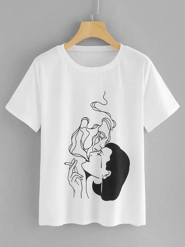 Love is Smoke... Fume of Sighs Tee - Gothic Punk Grunge Fashion Shirt-