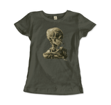 Van Gogh 1886 Smoking Skeleton Graphic Tee-Super soft and smooth 100% ringspun combed cotton tee, preshurnk with shoulder to shoulder taping, seamless collar and double needle hems. High quality colorfast, fade resistant print. Free shipping worldwide from the USA.
-