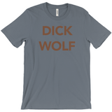 -Unisex style, crew neck, short sleeve Bella + Canvas t-shirt. Made of super soft, combed and ring-spun cotton. Ethically dyed, cut and printed in the USA.

funny mens tee law and order meme joke tv executive producer furry prowl furries casual wolves sheeps clothing television solar opposites-Steel Blue-Extra Small (XS)-