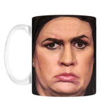 -Premium quality mug. Durable white ceramic in your choice of 11oz or 15oz. Dishwasher and microwave safe. Ships from the USA.

Funny GOP political parody Arkansas governor former speaker of the house Sarah Hate Huckabee Sanders Trump Republican MAGA Magat meme Resist United coffee tea fascist wtf expression democrat -11oz-796752937793