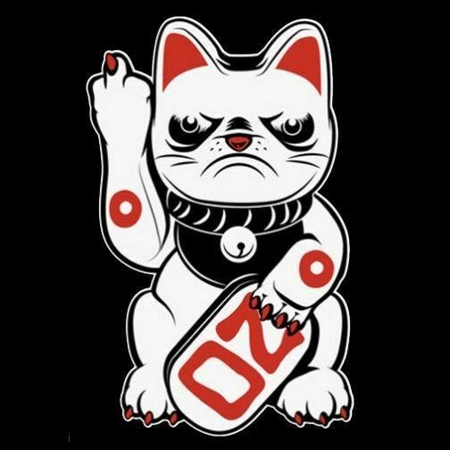 -High quality black 100% cotton tee with large, professional screenprint. Seamed rib knit collar, two needle hemmed sleeves & bottom. Available in mens/unisex and fitted womens/ juniors styles. New Old Stock. Ships from the USA. funny grumpy lucky cat no punk gothic harajuku streetwear kitty classic graphic t-shirt -