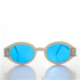 -White / Blue Lens-