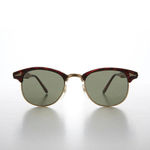 -Tortoise / Gold / Green Lens-