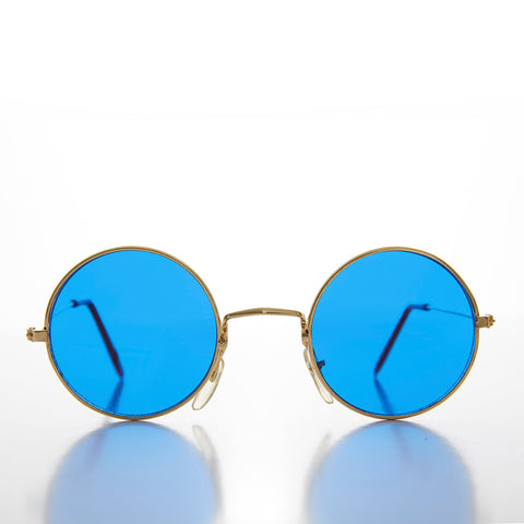 -Gold / Blue Lens-