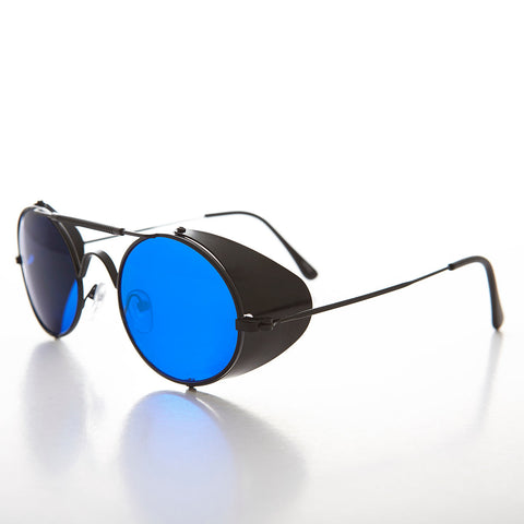 -Black / Blue Lens-