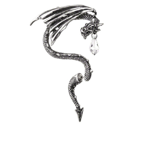 Crystal Dragon Ear Wrap, Alchemy Gothic (E330)--