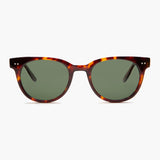 -Brown Tortoise / Green Lens-