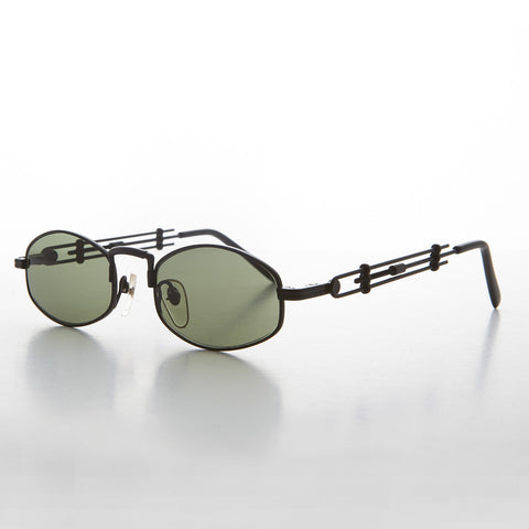 -Black / Green Lens-