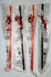 -Complete set of 4 hard plastic 7-Eleven promo Slurpee straws, two transparent red & two black, each with an attached figure of Deadpool in a different stripper pole pose. Straws are 12" with ~3" figures. Made in the USA by Whirley Drinkware in 2018 exclusively for 7-11. Complete set of 4, New in unopened packaging. -