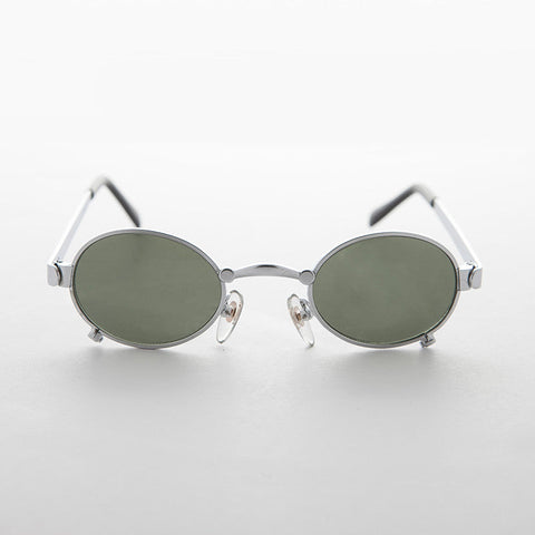 -Silver / Green Lens-