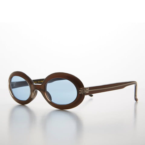 -Golden Brown/ Blue Lens-