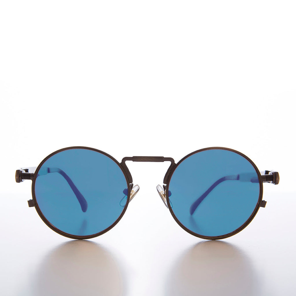 -Bronze / Blue Lens-